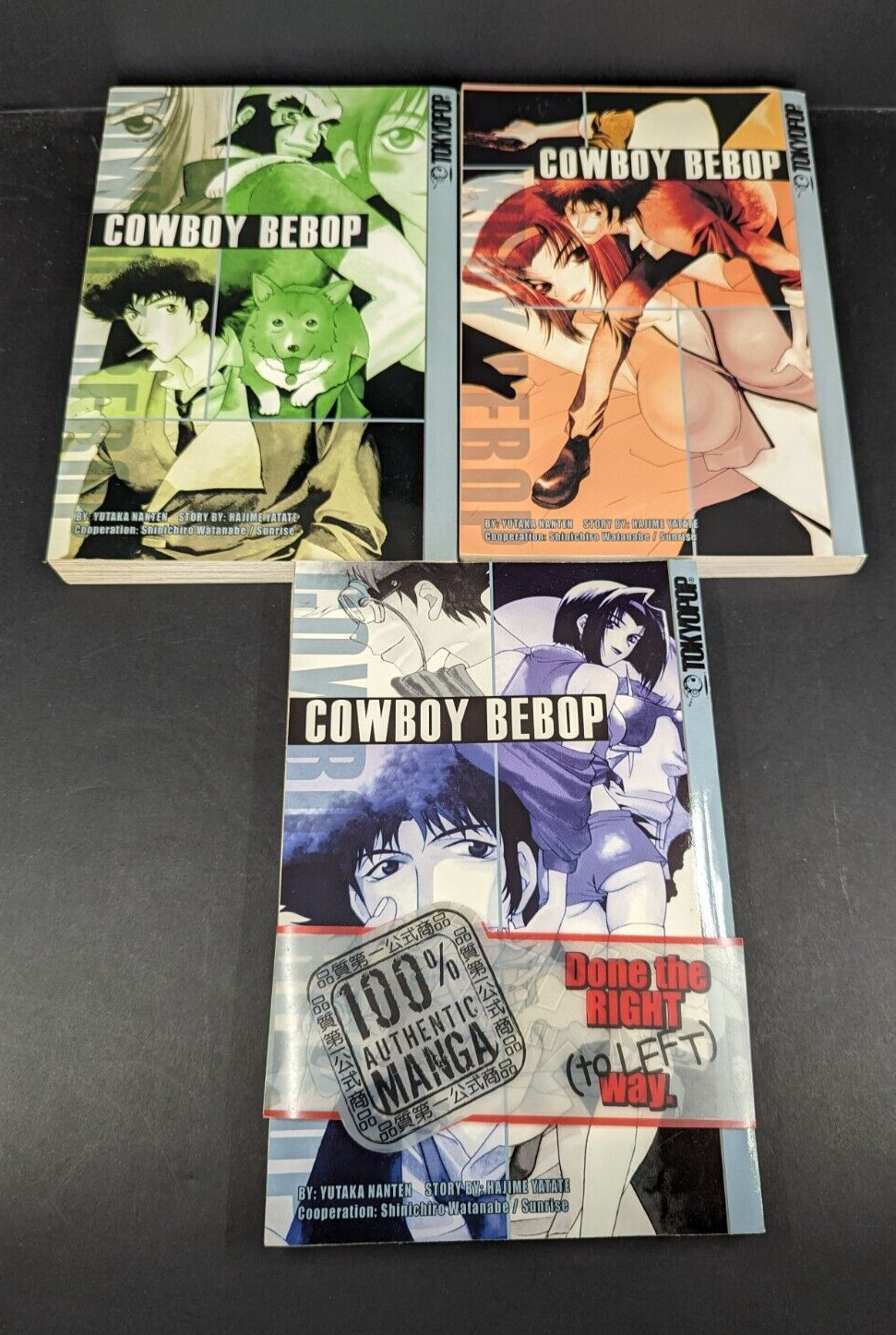 Cowboy Bebop Volume 1 2 3 manga Tokyopop English