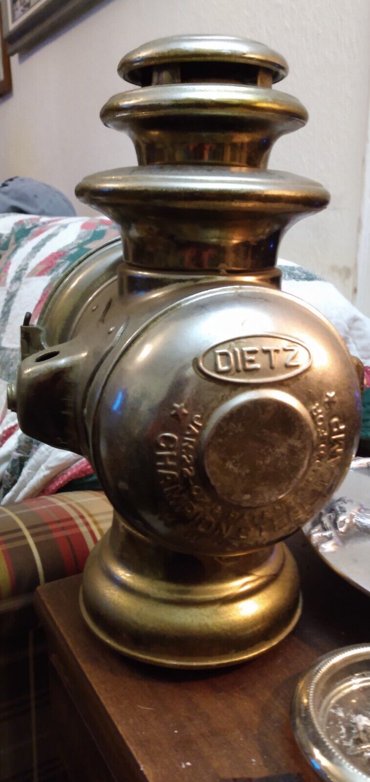 Vintage 1900\'s Brass Era Headlamp / Headlight Housing / Parts / Kerosene / Oil