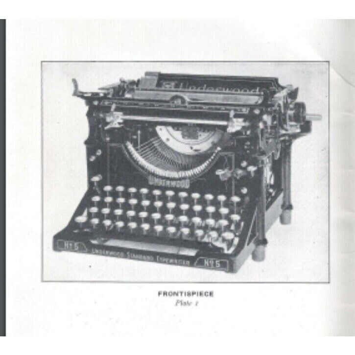 How To Repair Rebuild & Adjust Underwood Typewriter 1920 Service Manual bound