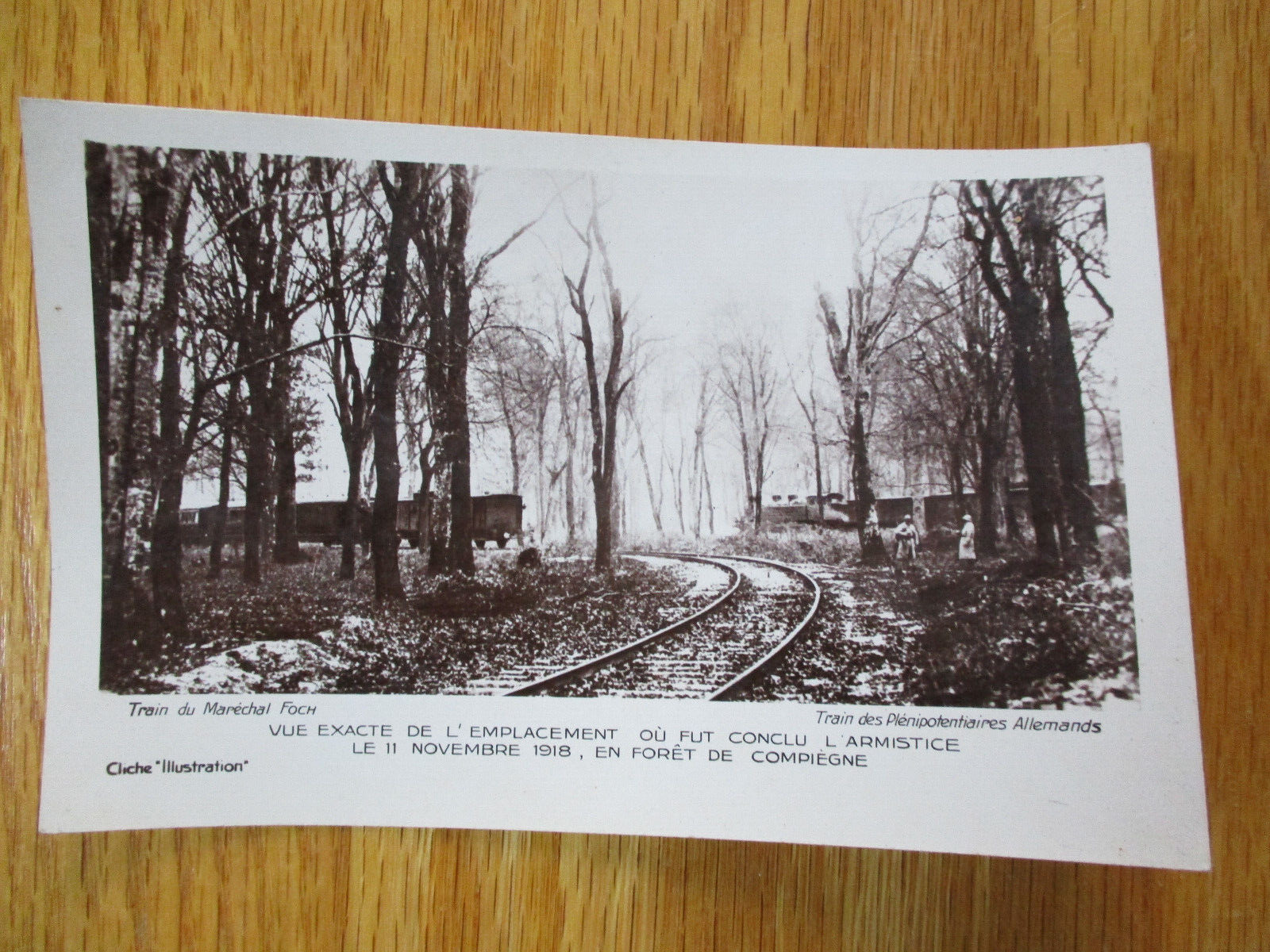 Picture Postcard Armistice 11 November 1918 End WWI Original Antique Train Foch