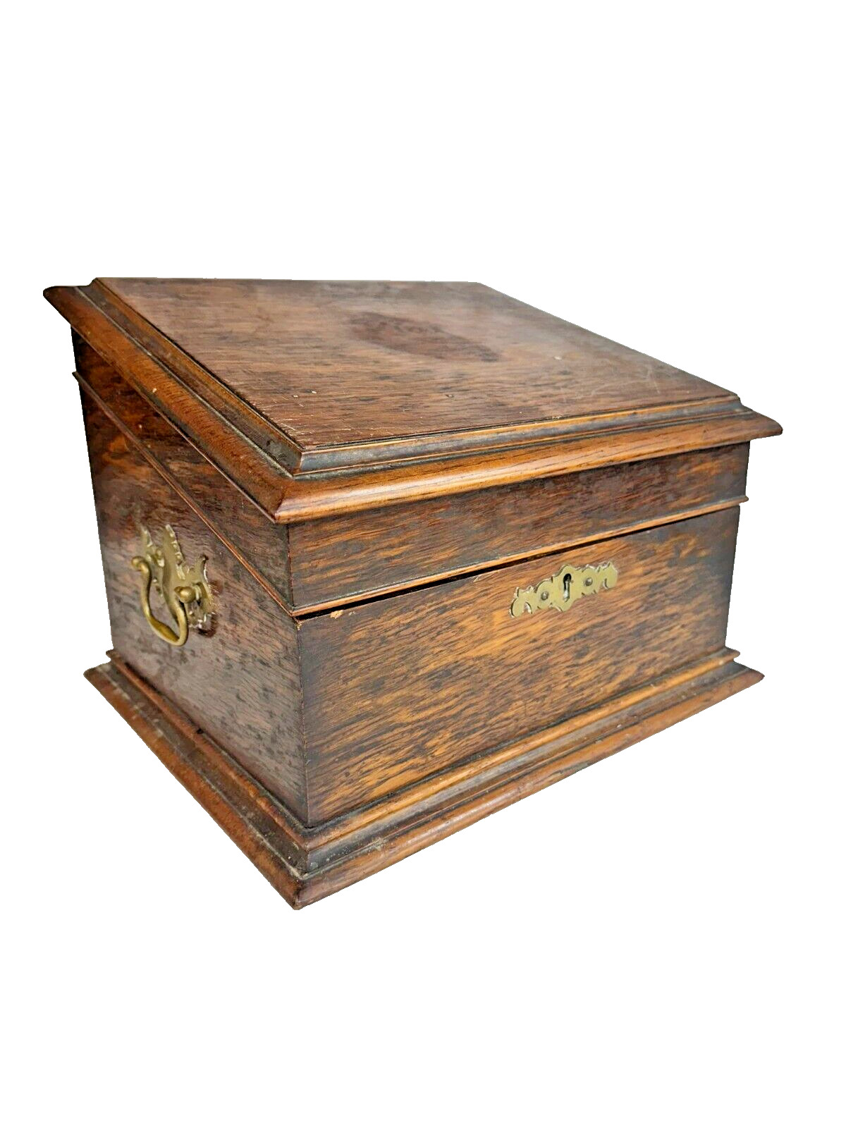 antique Chippendale oak tantalus box cabinet liquor cabinet 1800s rare