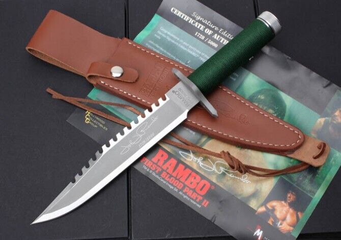 14'' New Rambo First Blood Simplified version Combat Tactics Hunting Knife VTH57