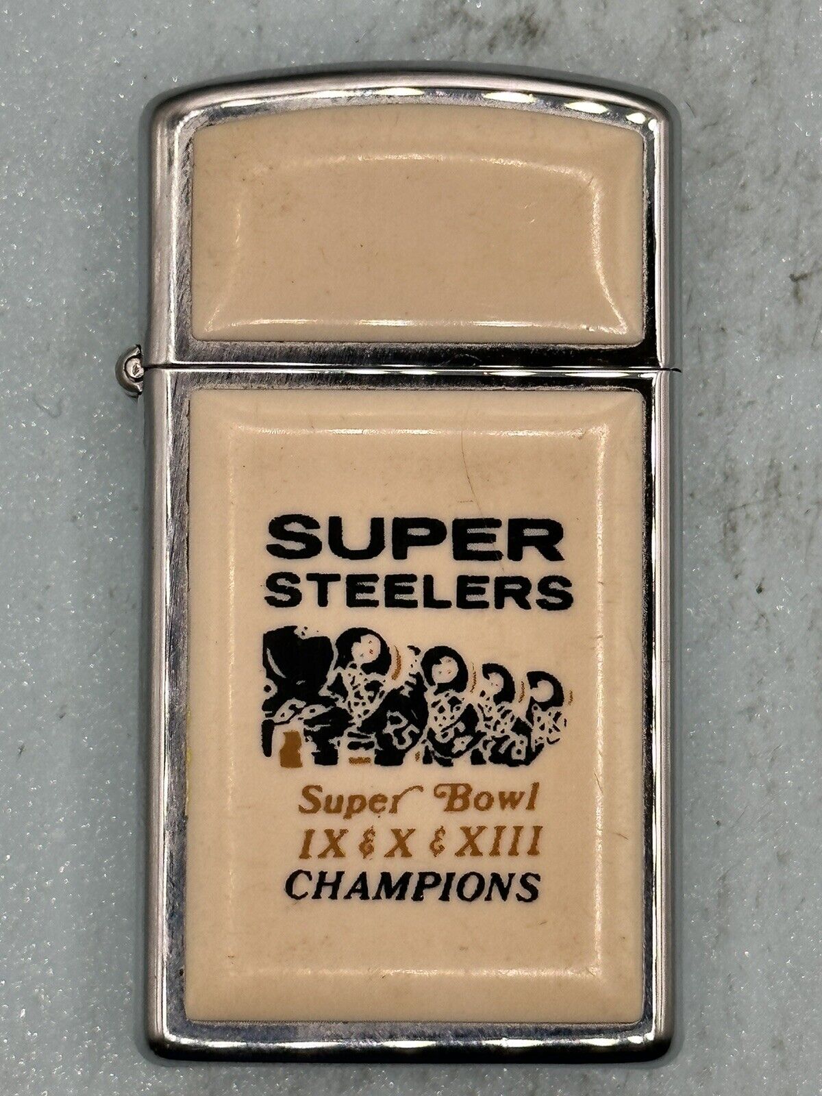 Vintage 1979 Super Steelers Super Bowl Champions Ultra Lite Slim Zippo NEW