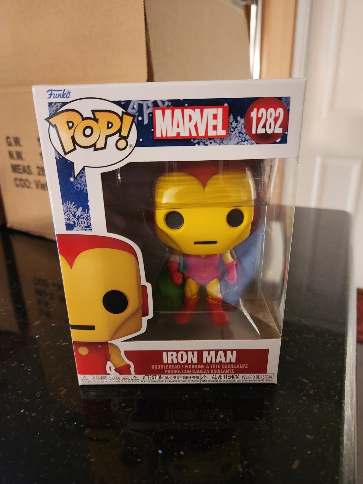 Funko Pop Marvel Holiday Iron Man With Bag Pop Vinyl Figure #1282