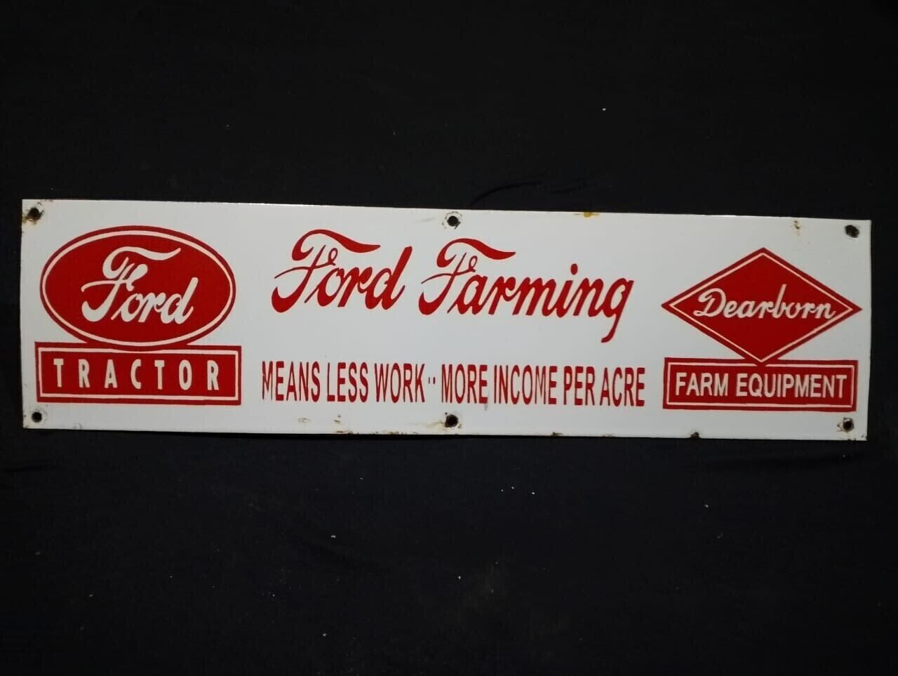 Porcelain Ford Tractor Enamel Metal Sign Size 36\