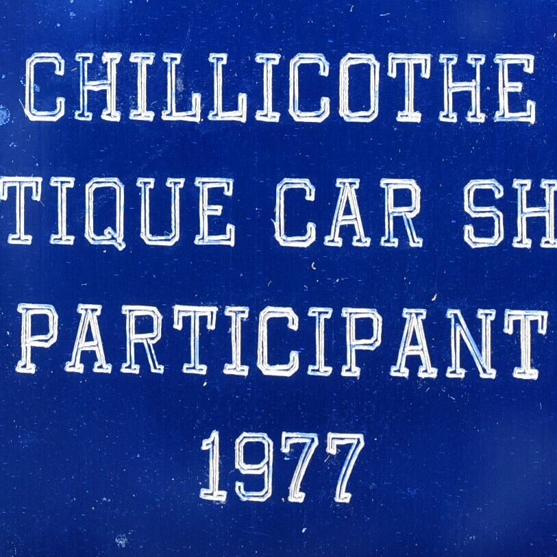 1977 Antique Car Club Of Southern Ohio Show Participant Chillicothe Ross County