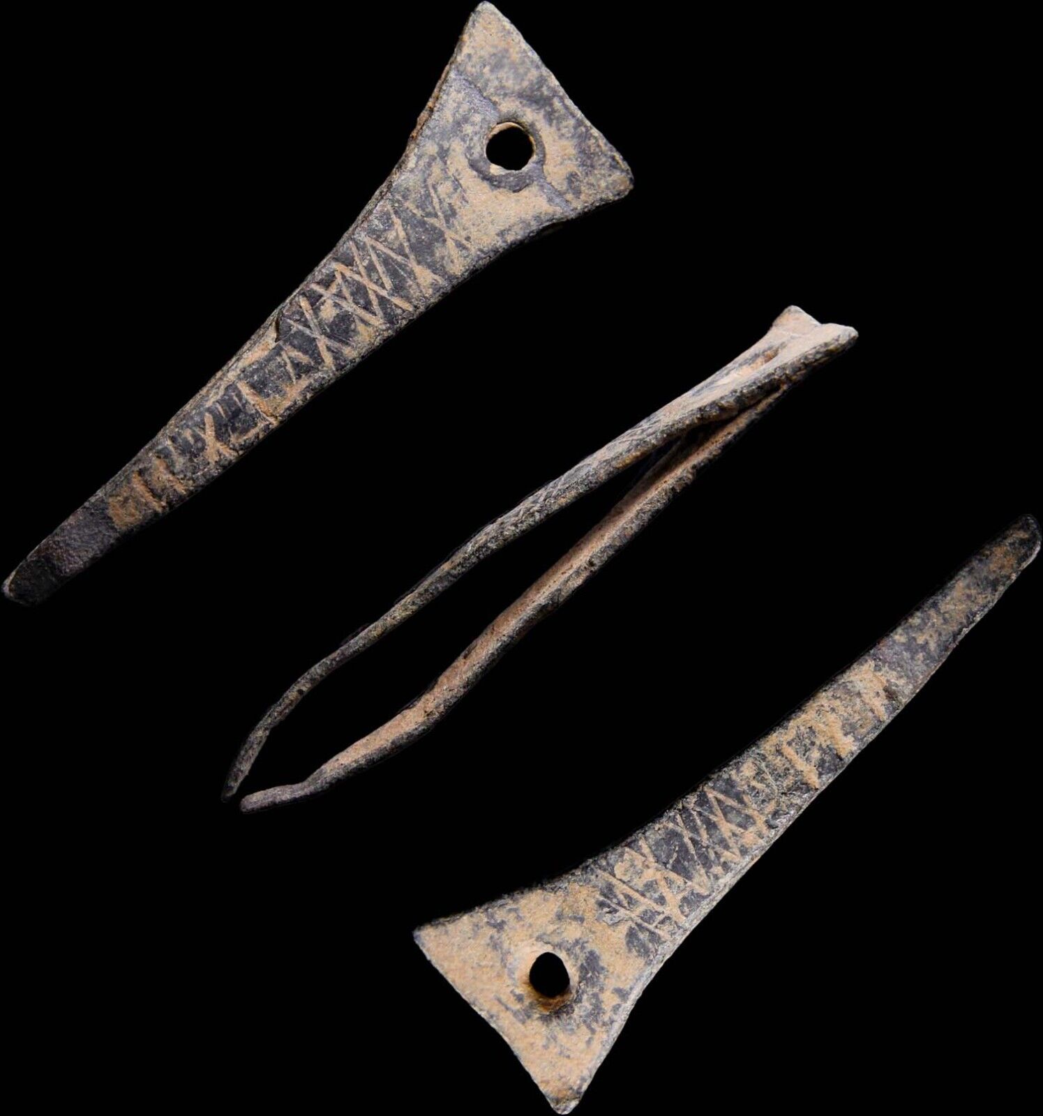 Medical Tweezers Ancient Roman Artifact Lovely Design Antiquity w/COA