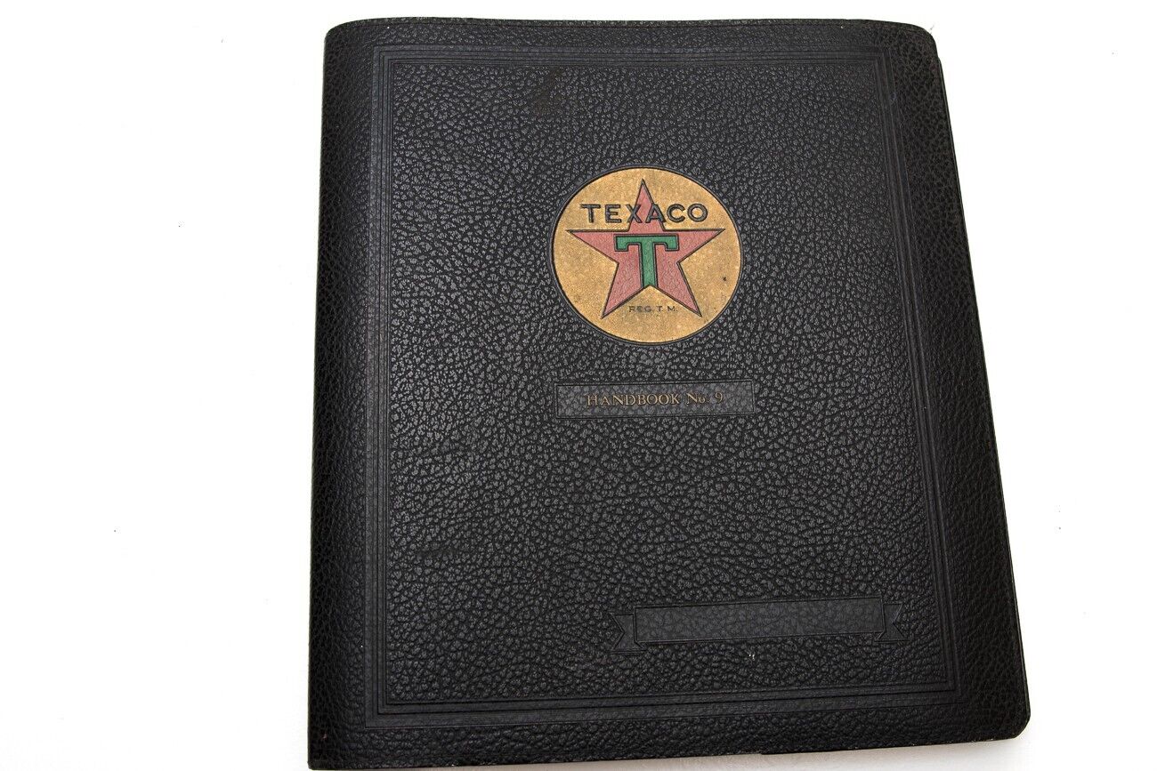 Rare Texaco Products District Sales Manager Handbook No. 9, Copyright 1946