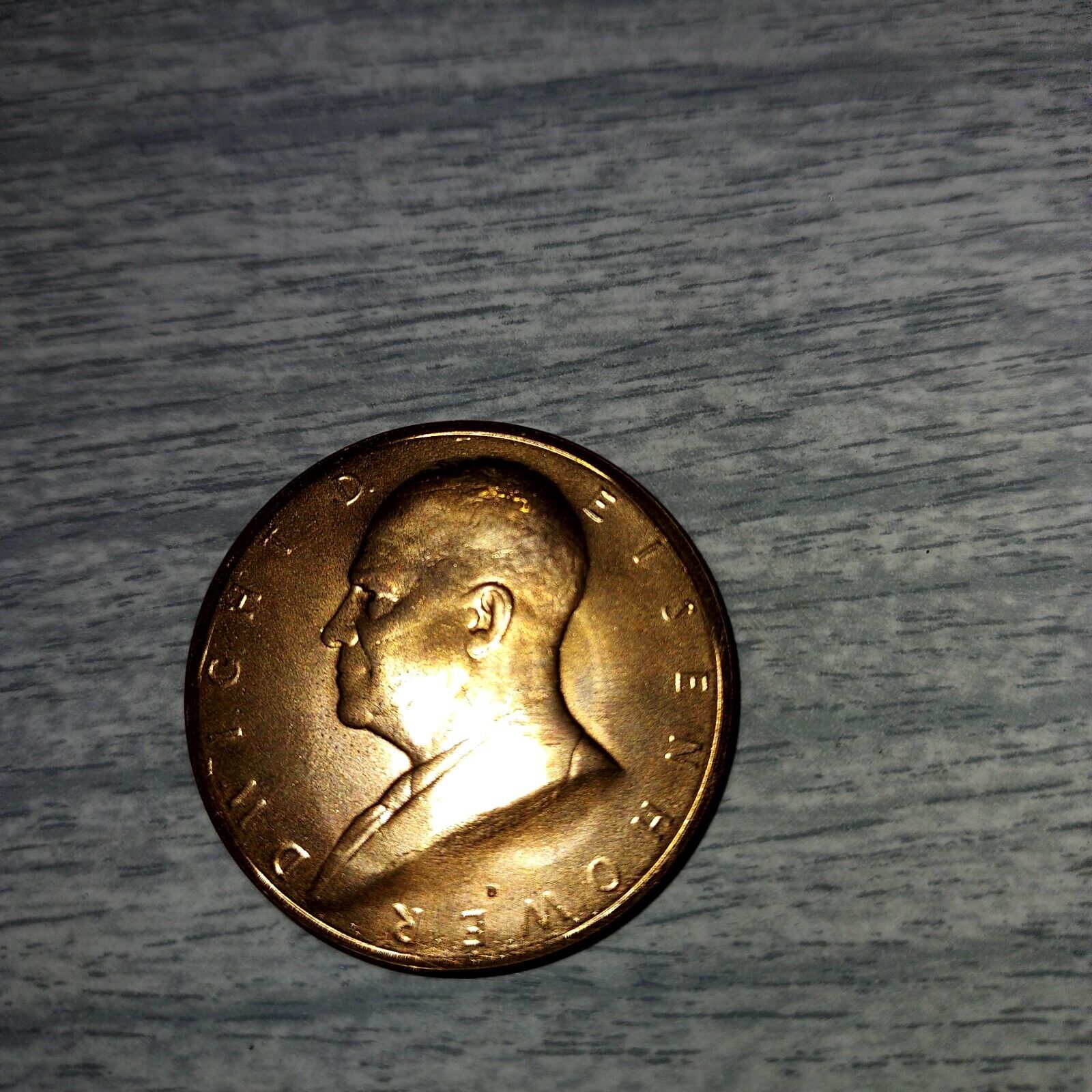 Vintage:  DWIGHT D. EISENHOWER Commemorative Inauguration Bronze Coin - 1953