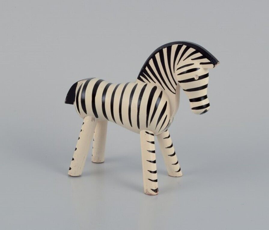 Kay Bojesen, well-known Danish designer. Wooden figurine of a zebra.