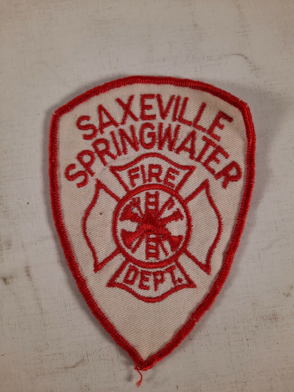 Saxeville Springwater  Fire dept patch fire department 