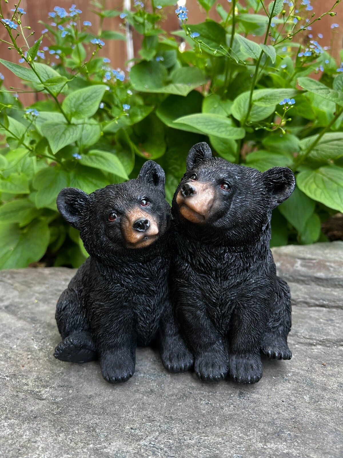 Black Bear Twins, Figurines/ Cottage Cabin Ornaments/ Bear Lovers Bear Decor