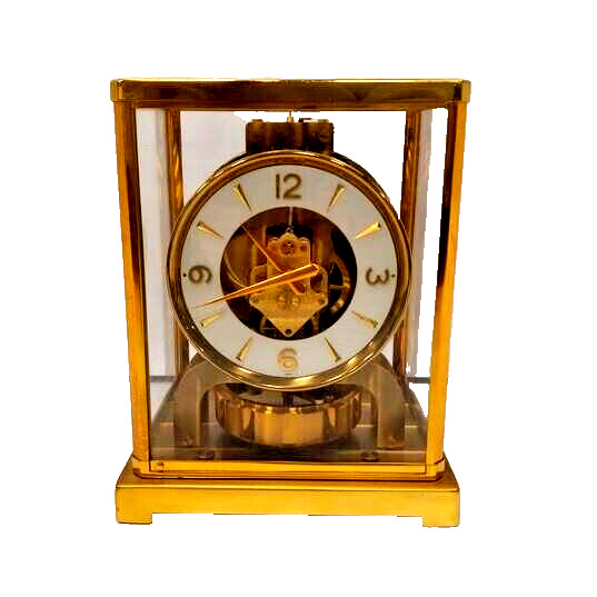 LeCoultre Brass Atmos Perpetual Motion Swiss Clock - Vintage