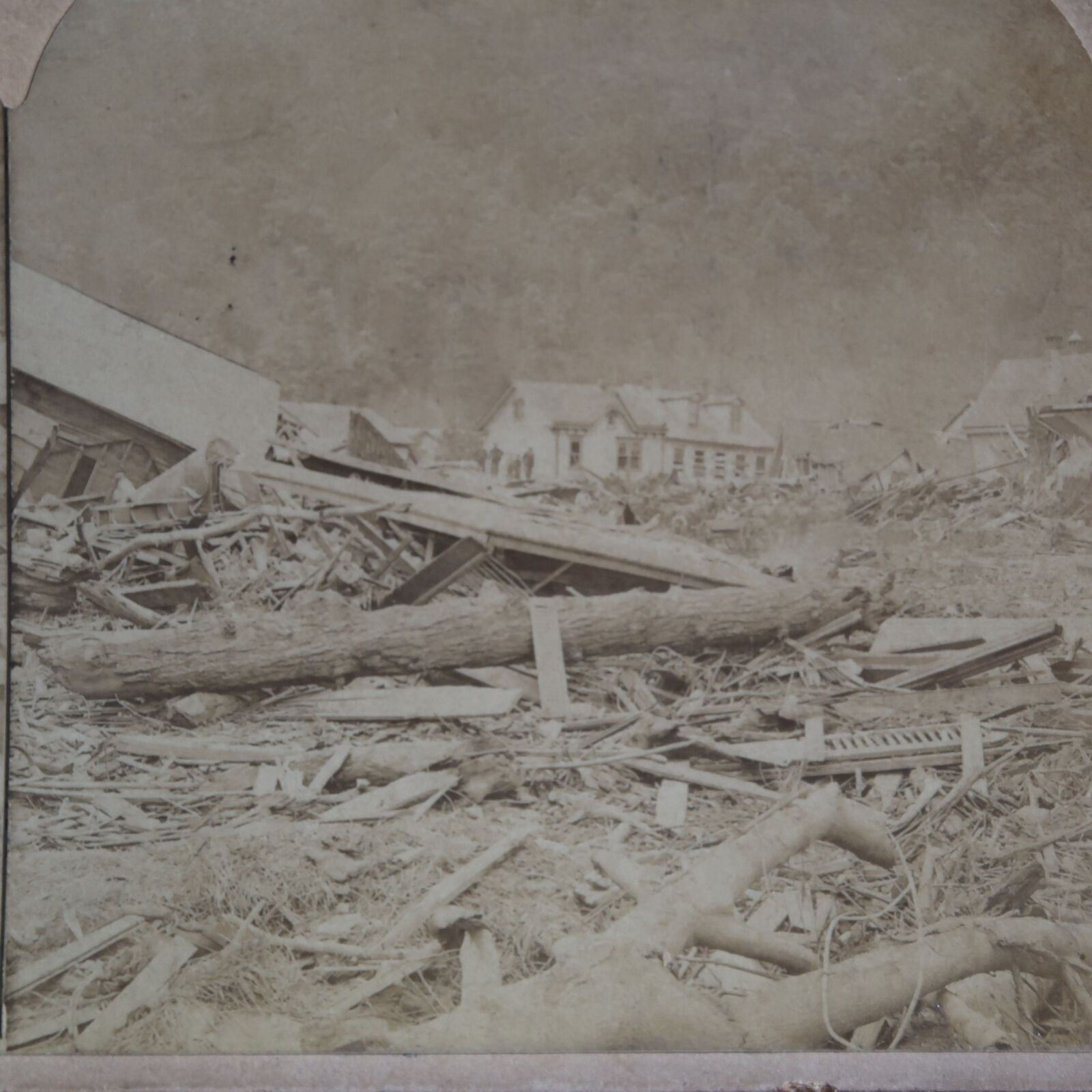 1889 Great Johnstown Flood 2209 Deaths May 31,1889 Disaster Stereoview A5