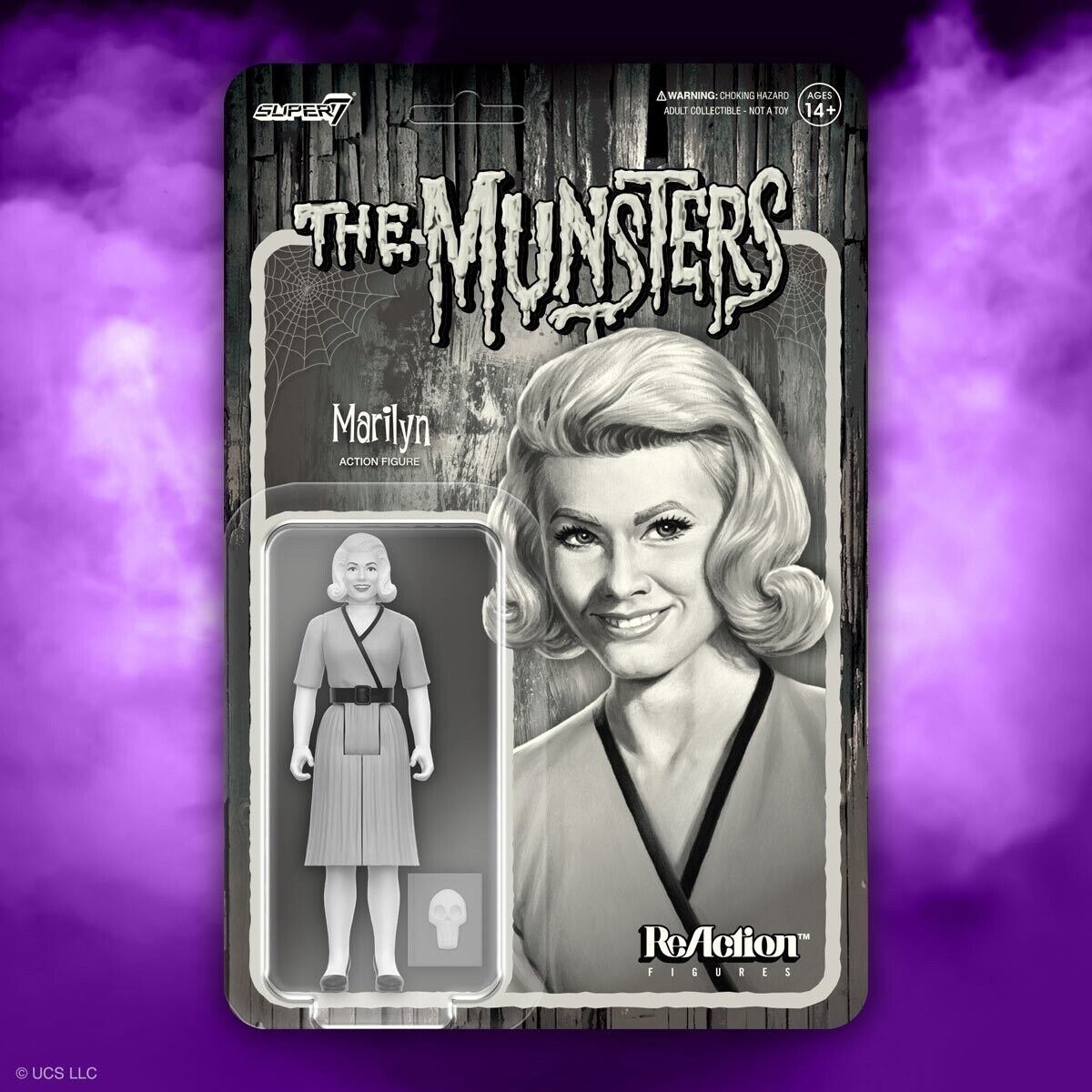 Super7 • The Munsters • MARILYN (Grayscale) ReAction Fig • 3 ¾ in • Ships Free