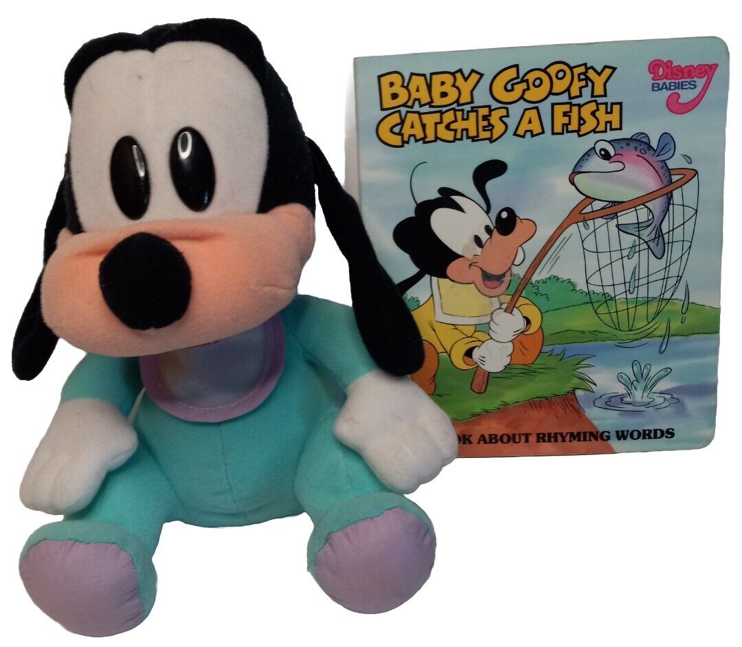 Vintage Walt Disney Baby Goofy Plush/Book