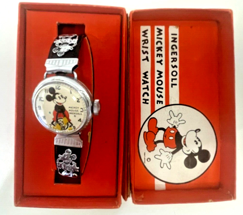 1933  MICKEY WRIST WATCH. WITH BOX AND INSERT