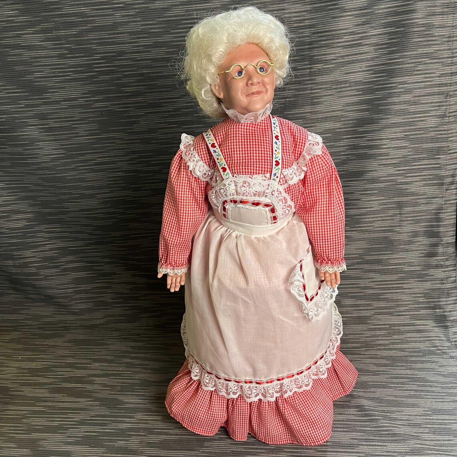 Vintage Mrs Claus Doll  Christmas 25''