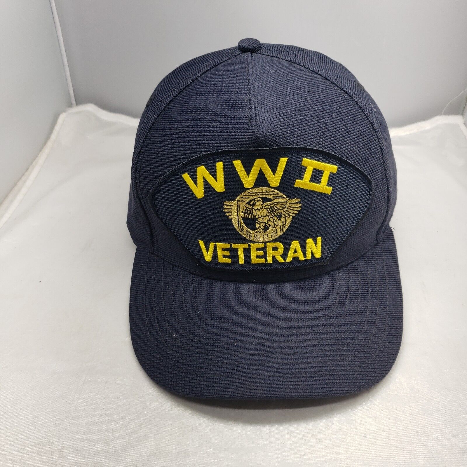 WORLD WAR 2 VETERAN EAGLE CREST HAT CAP
