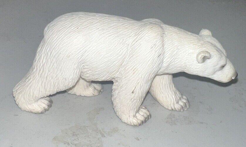 Polar Bear Vintage Safari Ltd 1997 Figurine 5” Animal Lover Majestic Wildlife