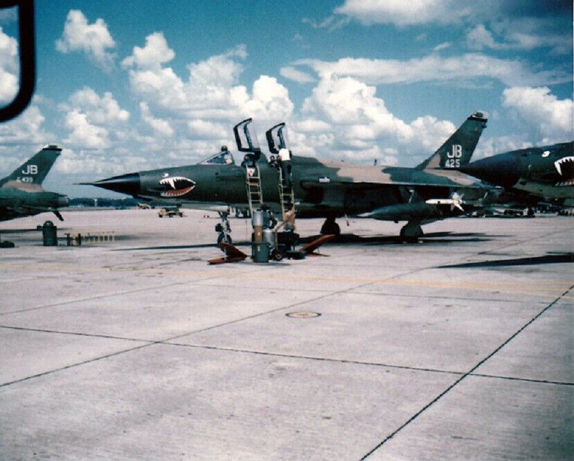 U.S.A.F. Republic F-105G Thunderchief Wild Weasel 8x10 Vietnam War Photo 388