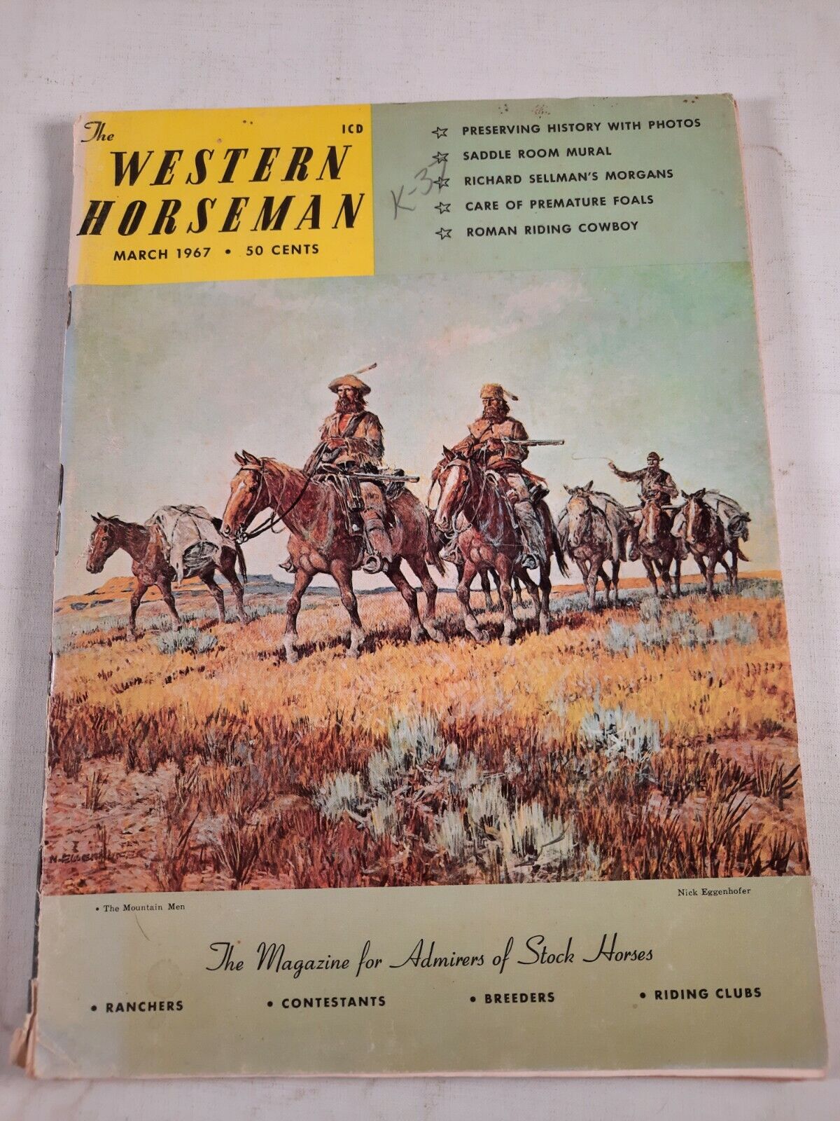 Vintage The Western Horseman march 1967 Magazine