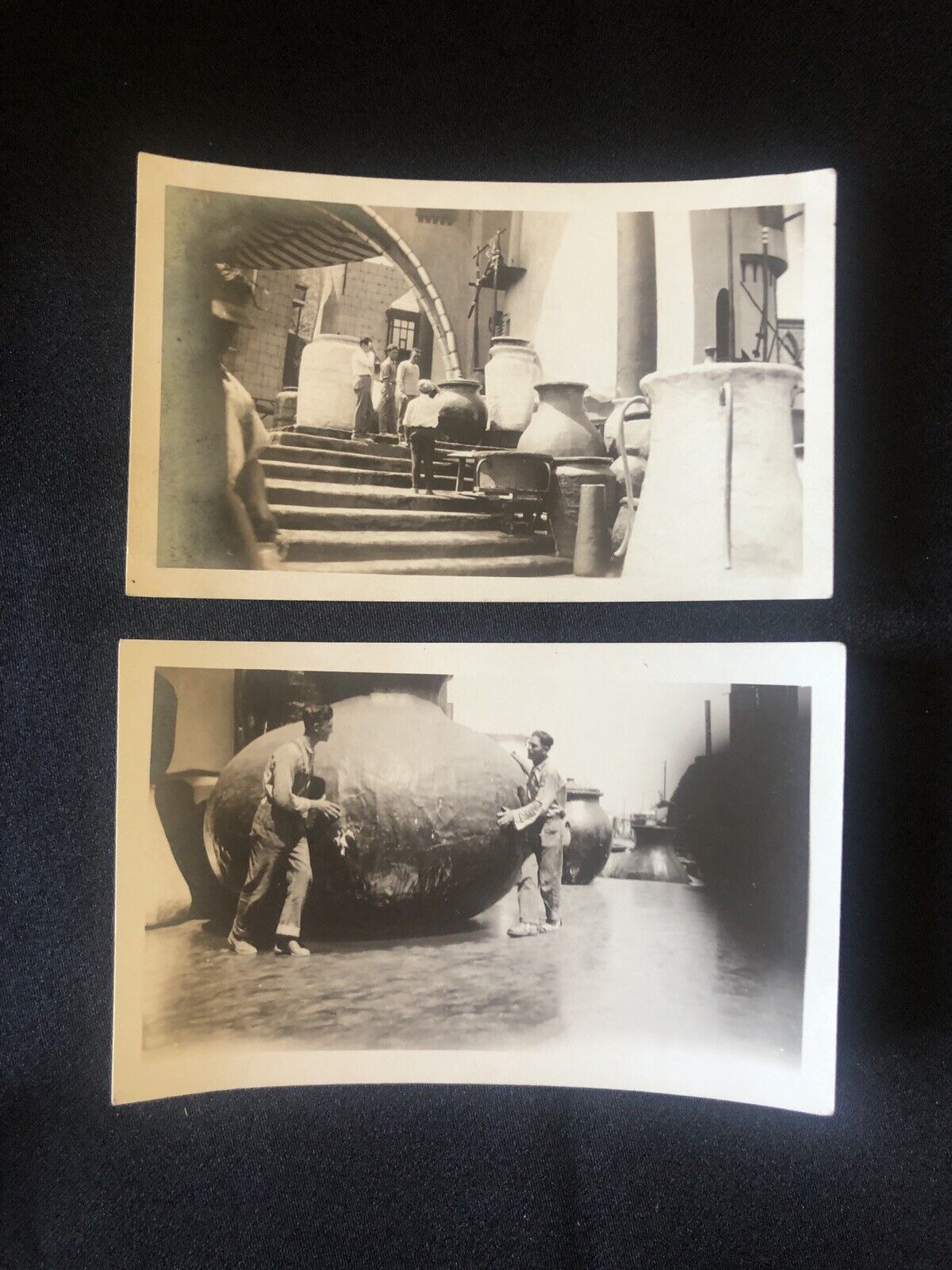 Antique 1920s Hollywood Film Movie Making Production on Set Crew Photos Lot of 2