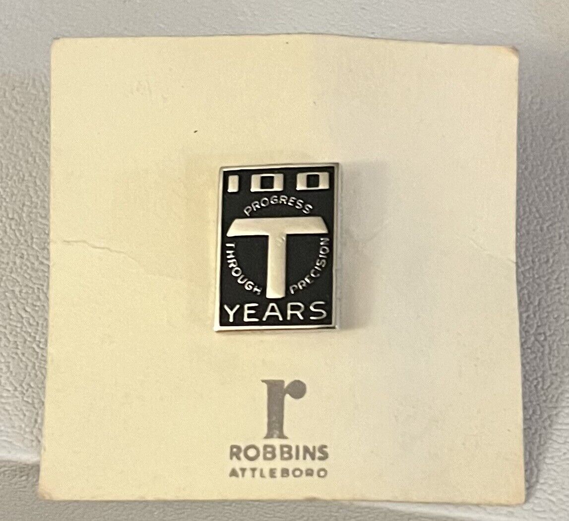 Torrington Company Pin 100 Years Progress Through Precision Vintage
