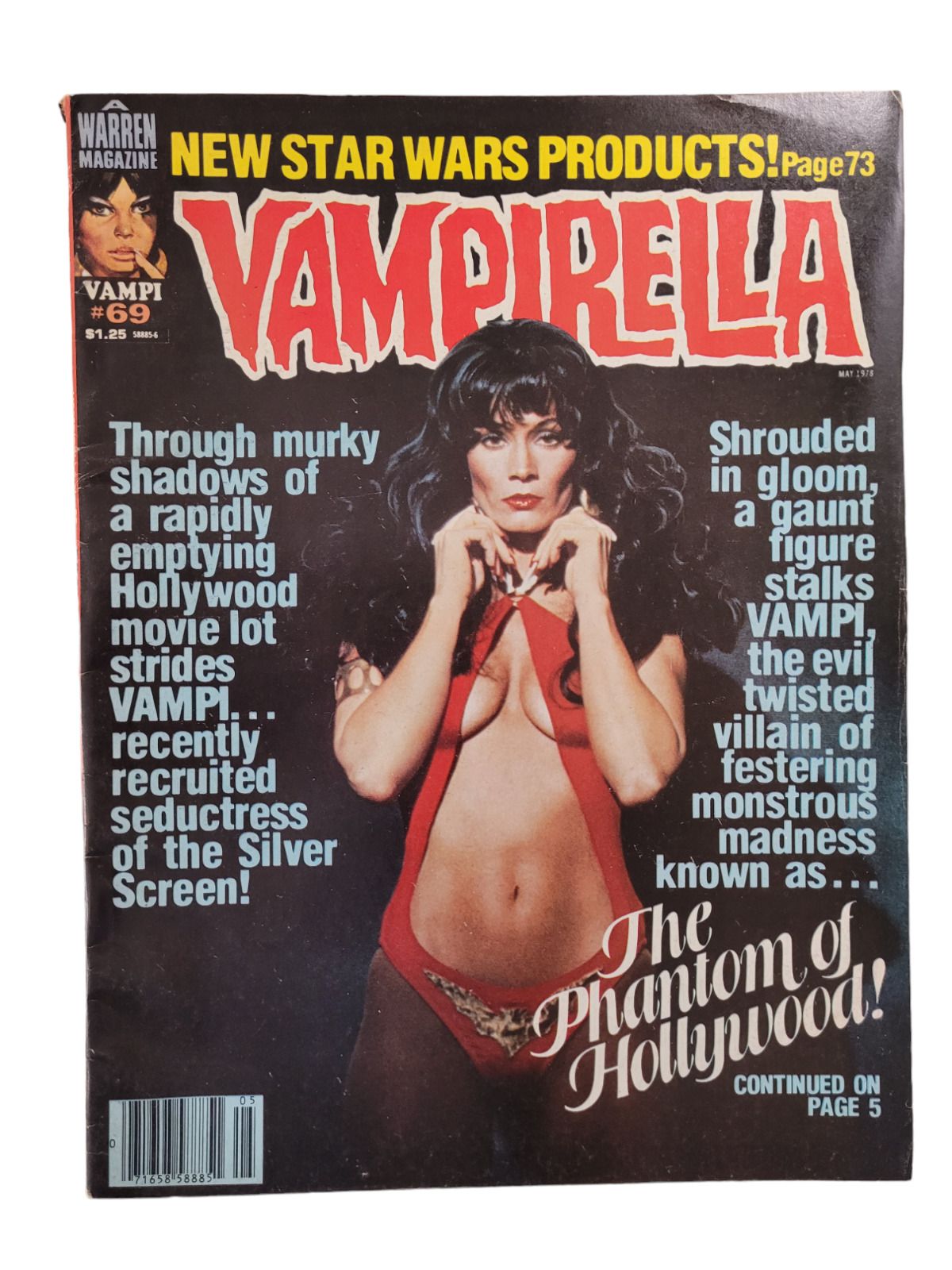 1978 Vampirella #69 Warren Magazine The Phantom of Hollywood Bronze Age 