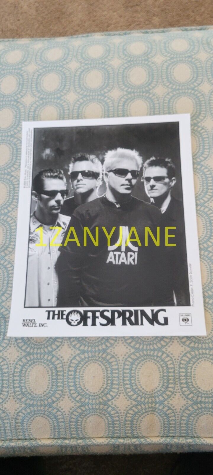 RC1685 Band 8x10 Press Photo PROMO MEDIA, THE OFFSPRING, COLUMBIA RECORDS