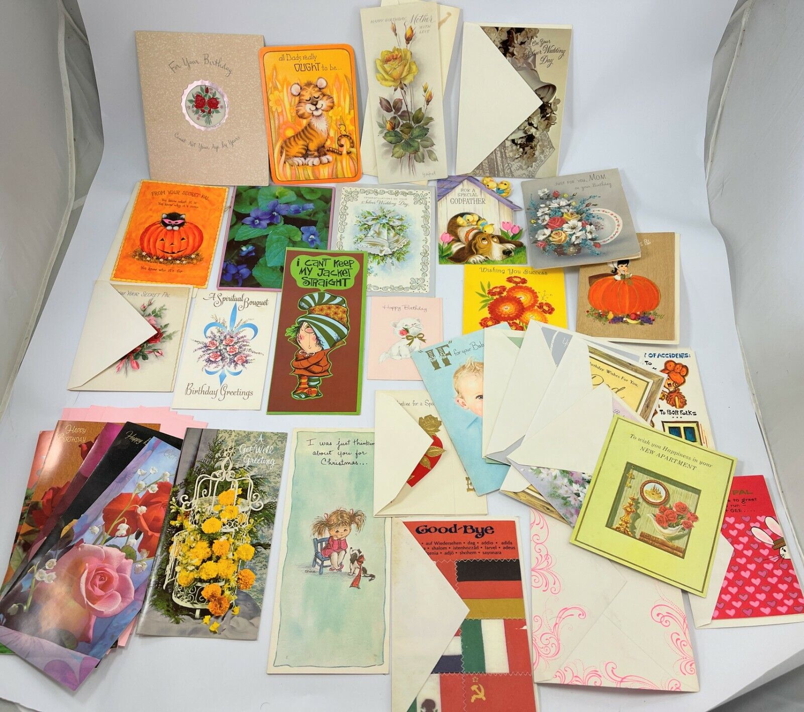 Vintage Greeting Cards Lot of 30 Mixed American Greetings circa 1970s - 1980'S