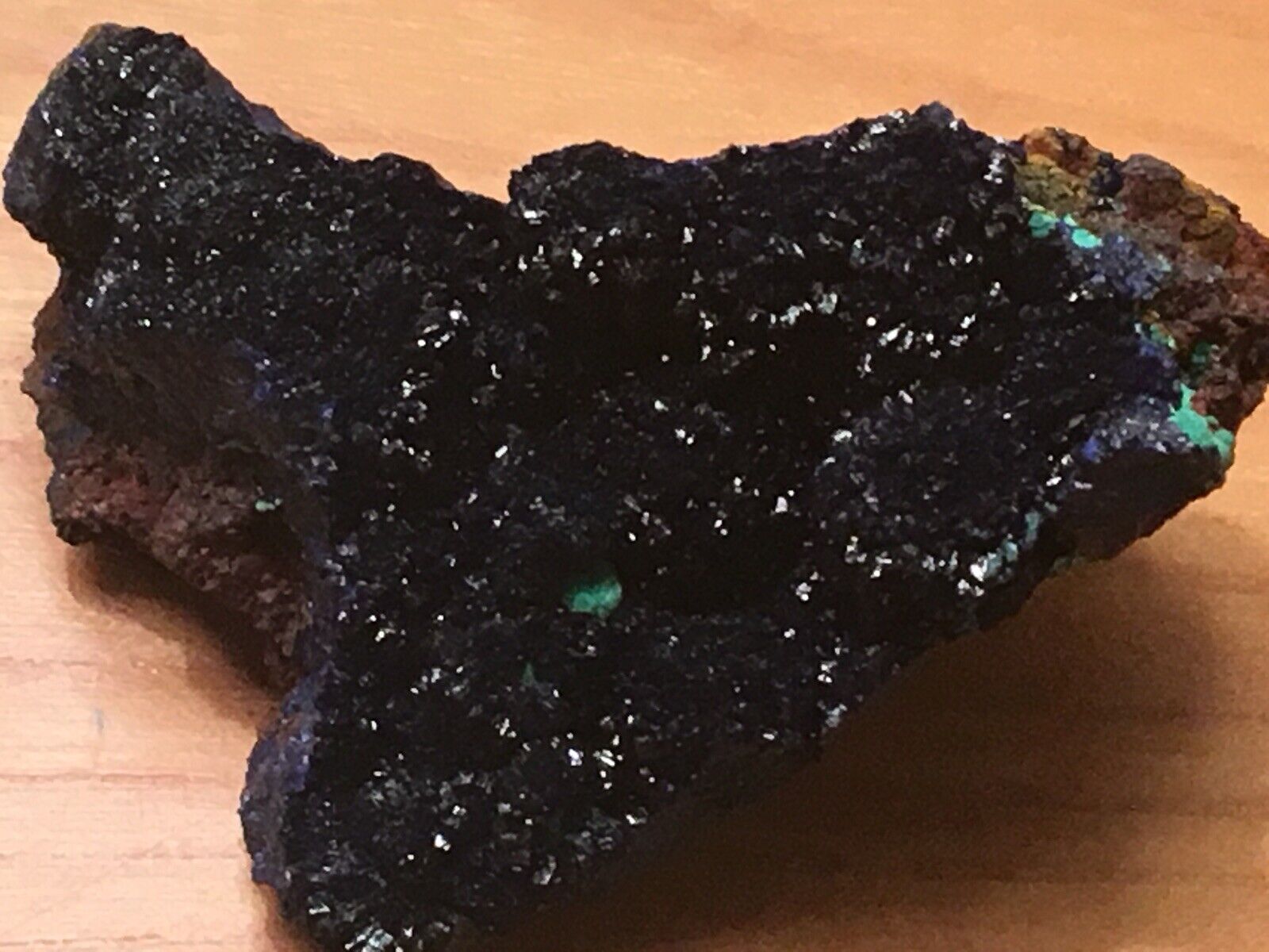 Superb Azurite with Malachite, Morenci Mine, Greenlee County, Arizona