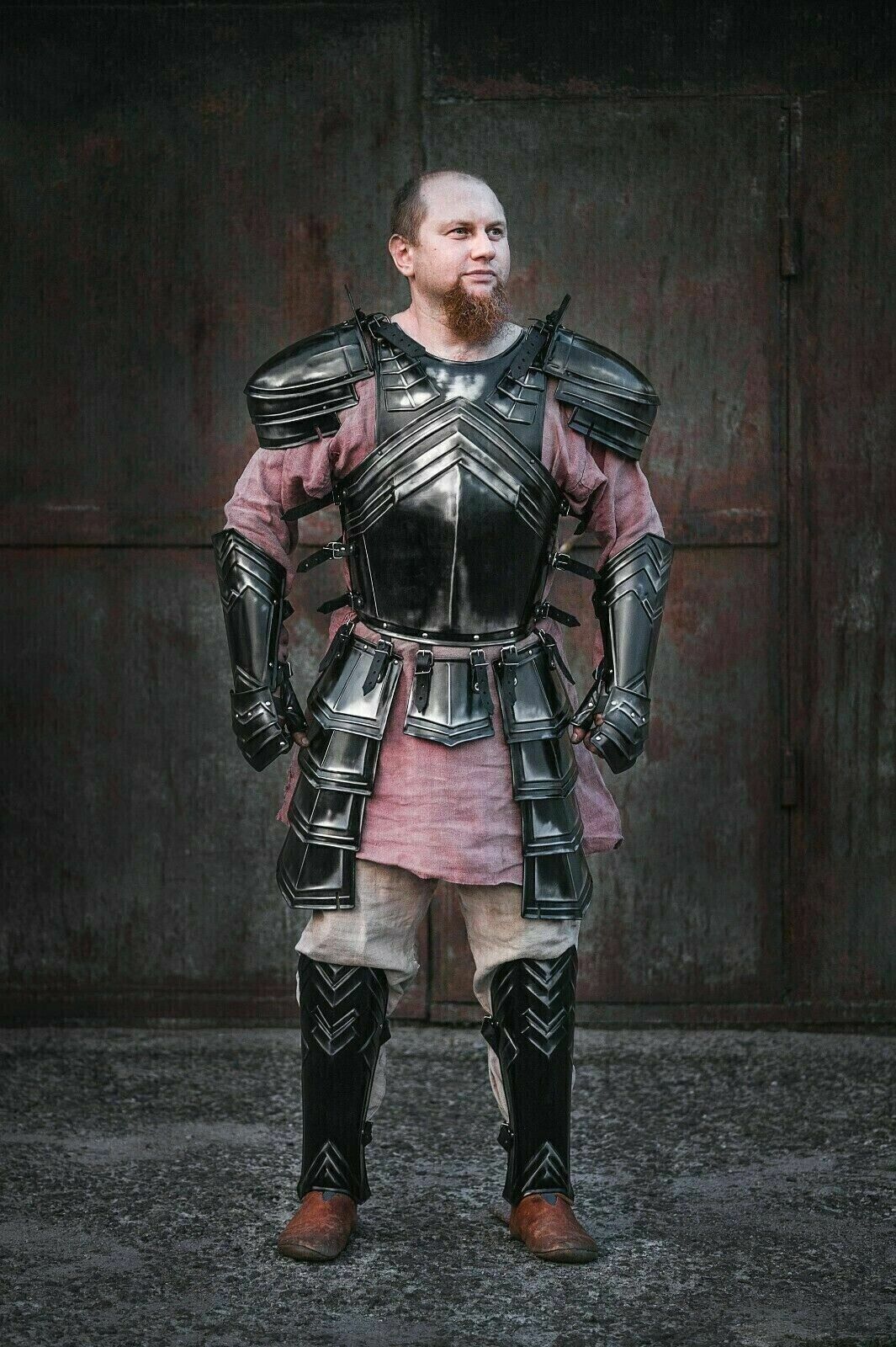 Medieval LOTR Style Dwarven Darken Full Suit Of Armor Cuirass Cosplay Costume