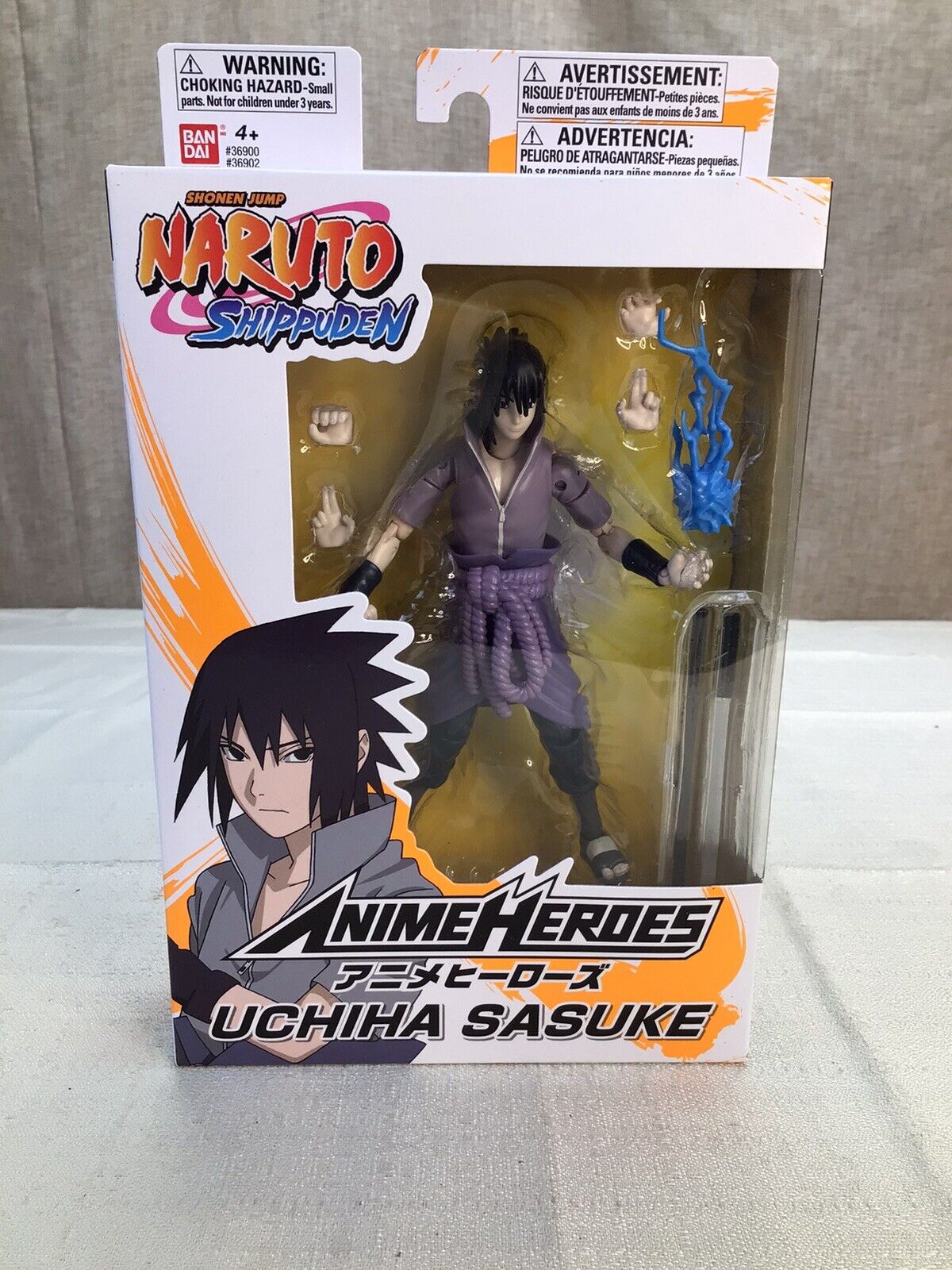 Naruto Shippuden Anime Heroes Uchiha Sasuke Action Figure New In Box