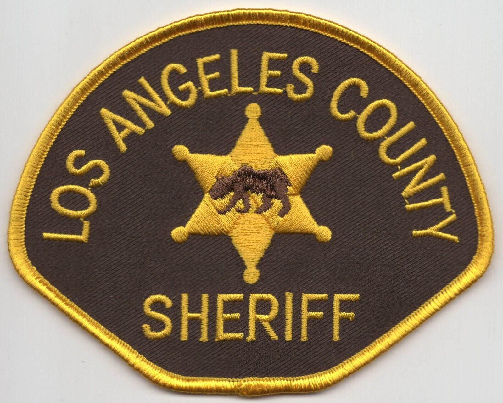 Los Angeles County Sheriff Patch w 6pt Star & Bear