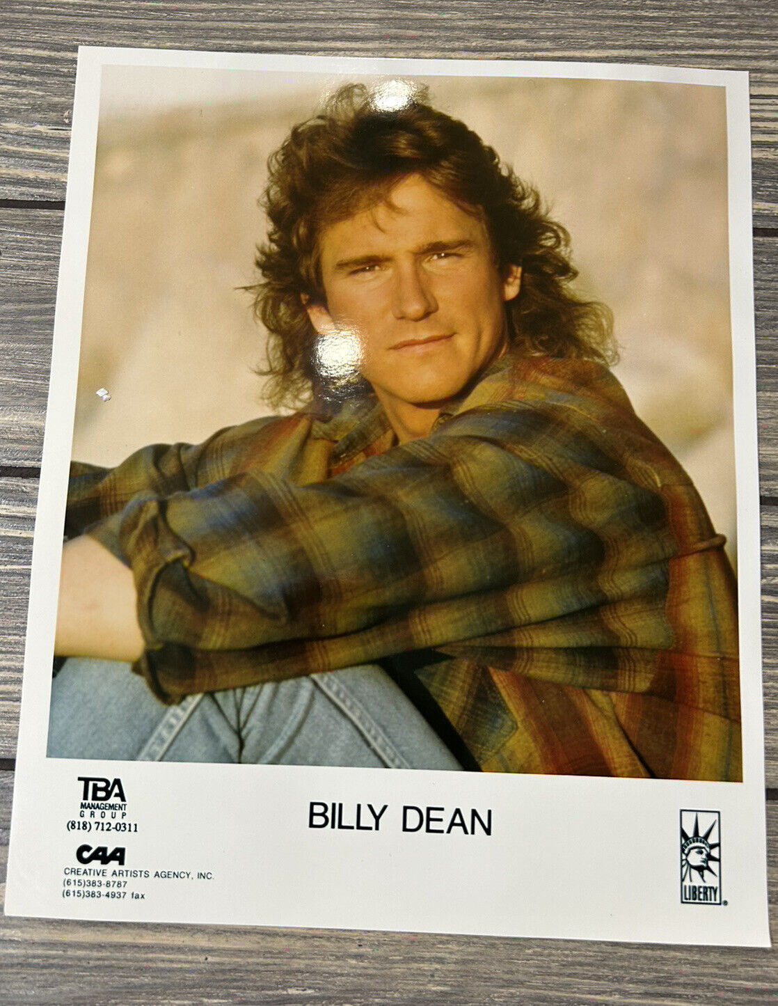 Vintage Billy Dean Press Release Color 8x10