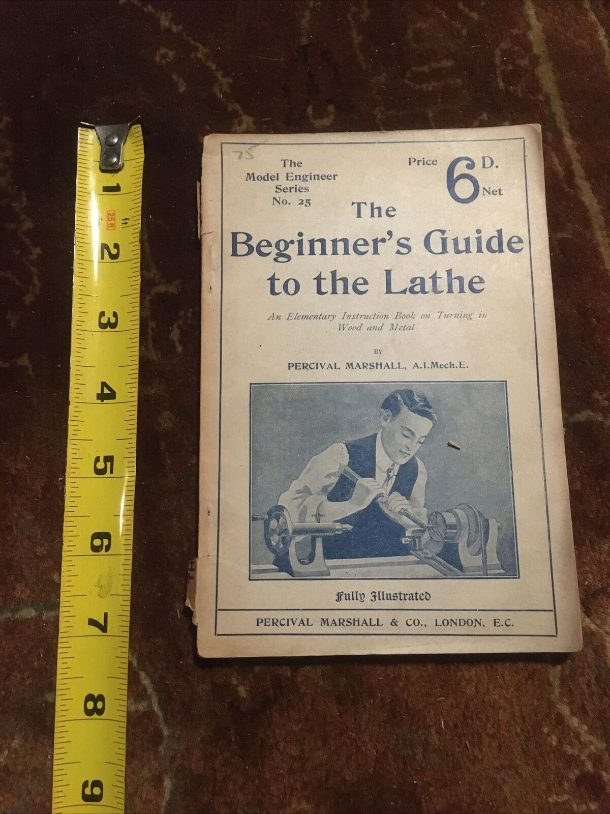 1900 -10 beginners guide to the lathe antique tool book machine