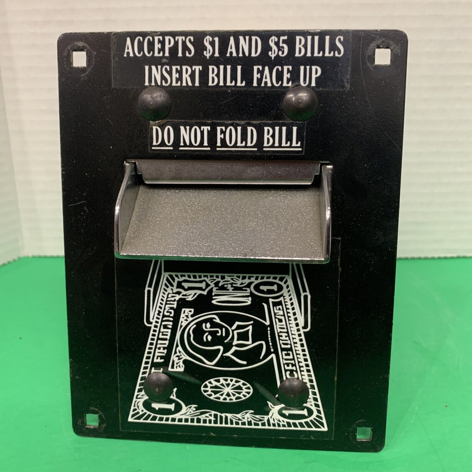 ROWE model OBA Bill Acceptor Vintage 1 & 5 dollar bills For parts or Repair