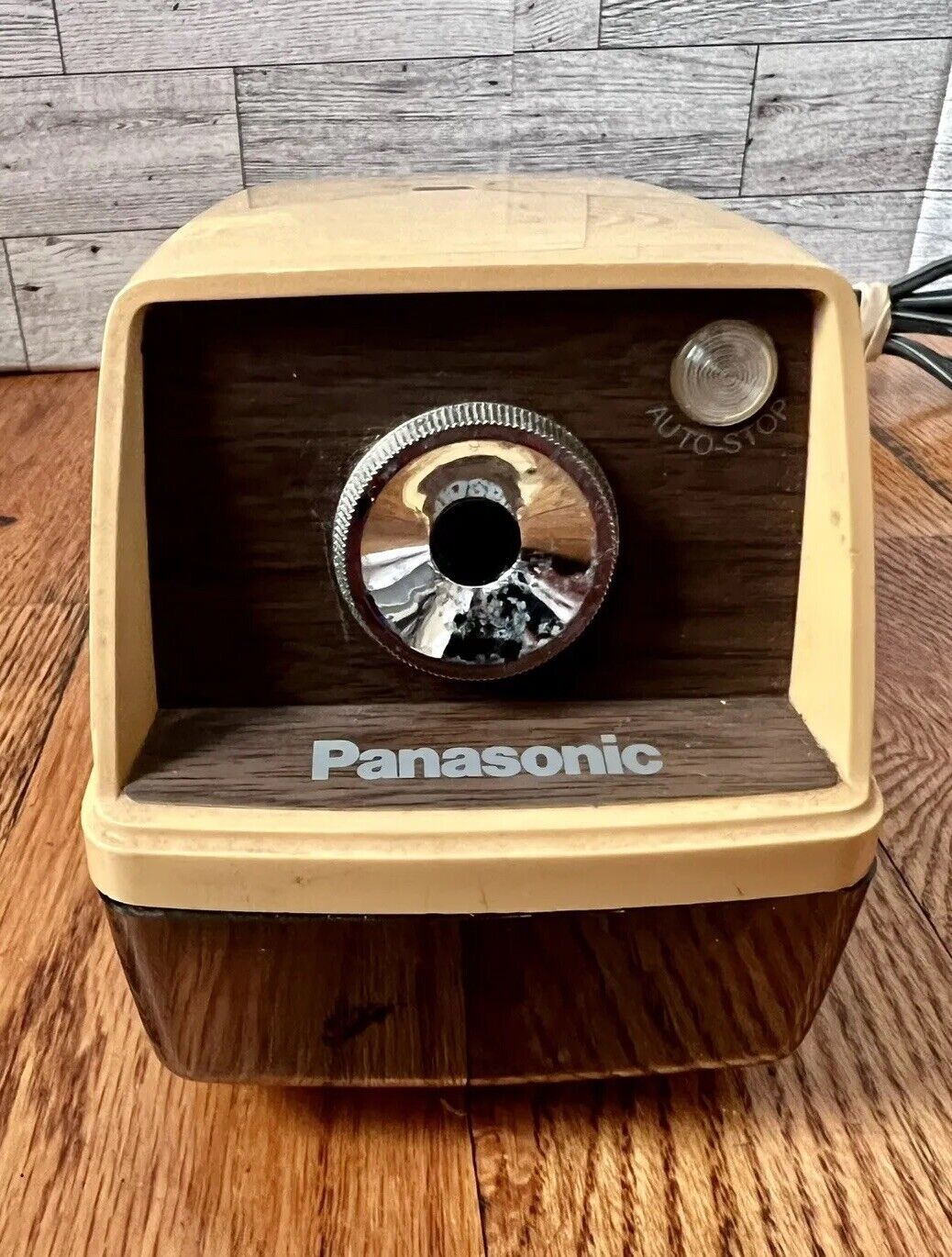 Vintage 1980s PANASONIC Electric Pencil Sharpener Auto Stop #KP-33 Made In Japan
