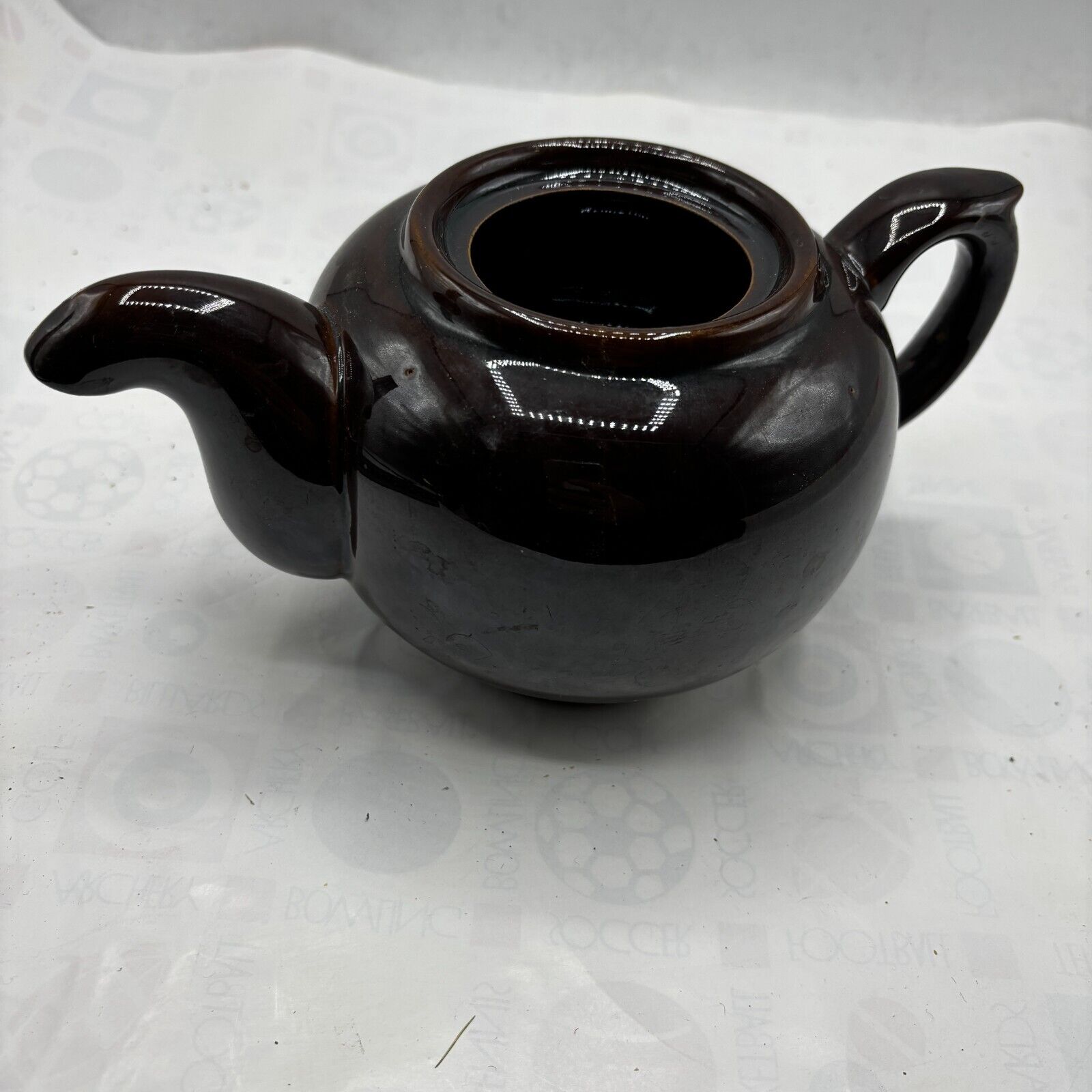 ROSKO Teapot Brown Redware Asian Vtg. Collectible made in JAPAN