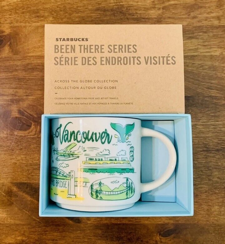 Starbucks Been There Series VANCOUVER CANADA Coffee Tea Mug 14oz New In Box
