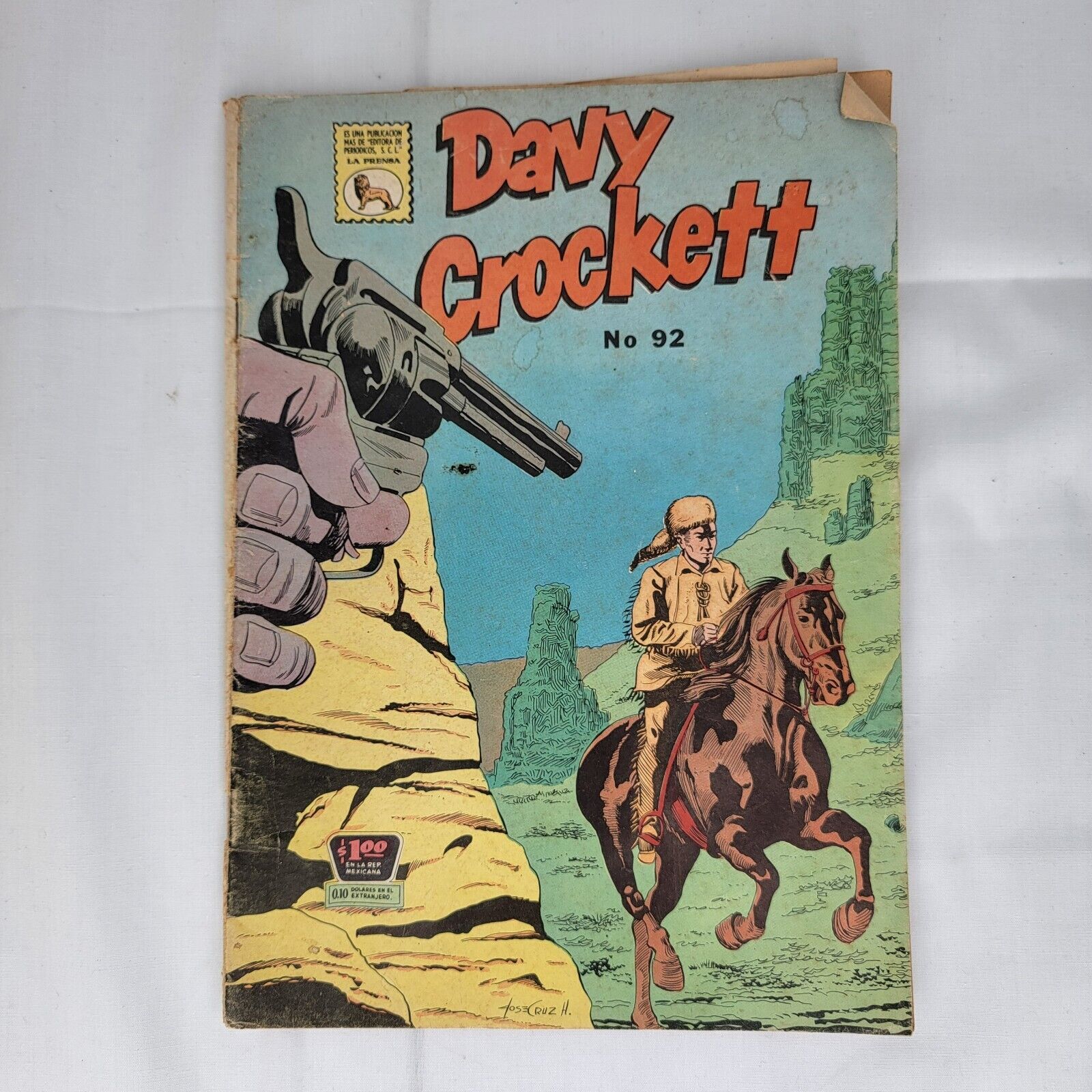 Rare 1964 Davy Crockett No 92 Spanish Comic Book Editora De Periodicos SCL