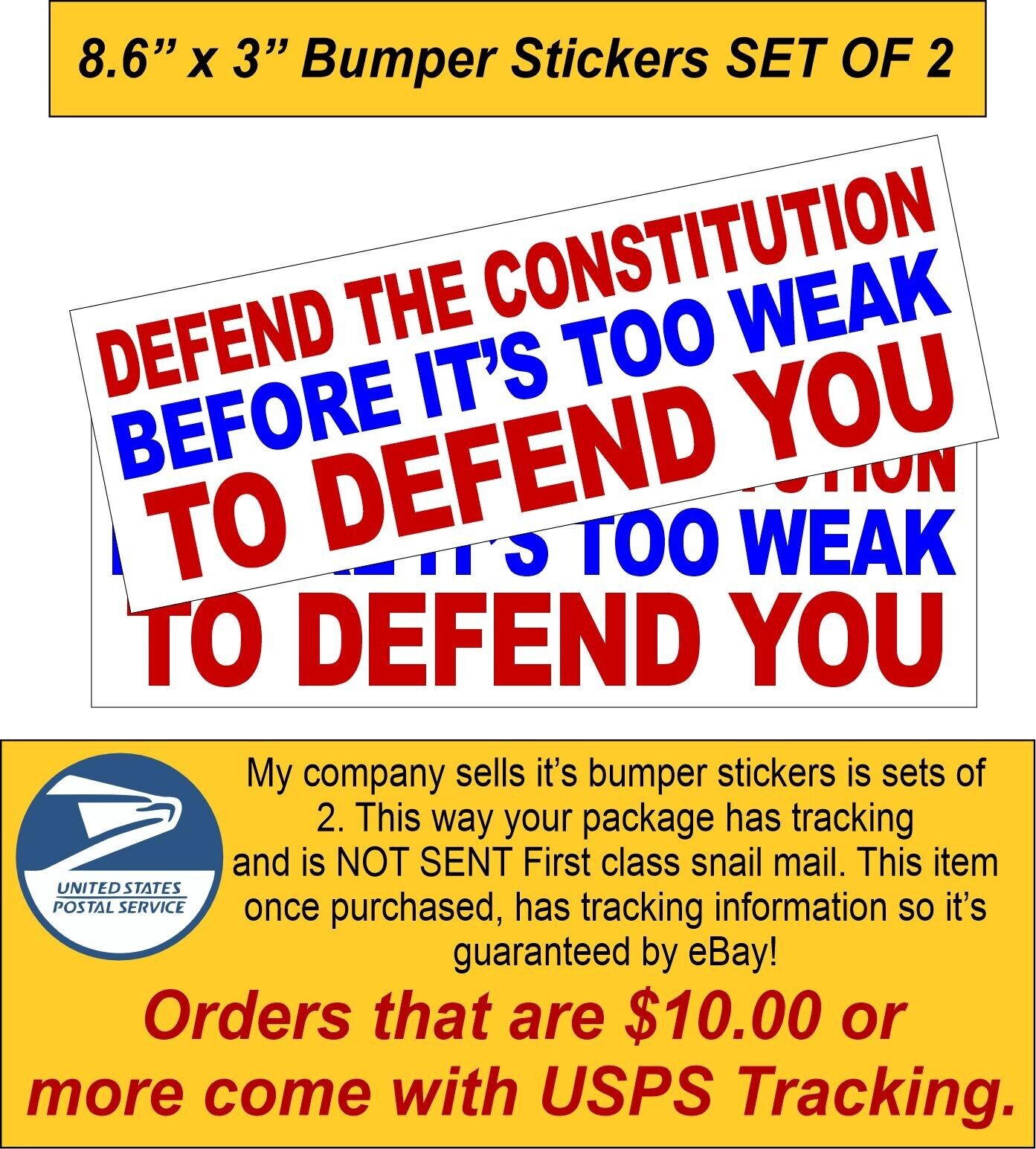 Defend the Constitution Before Too Weak to defend you 8.6\