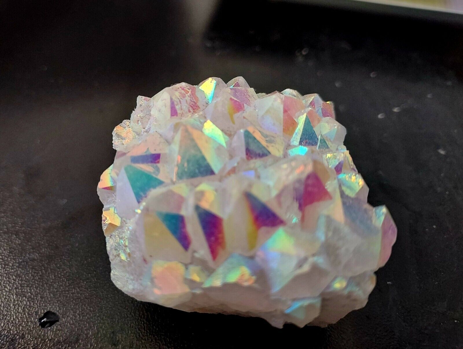93g/ 465ct Natural Aura Cluster Brazilian Mineral Crystal Make Faceted Gems