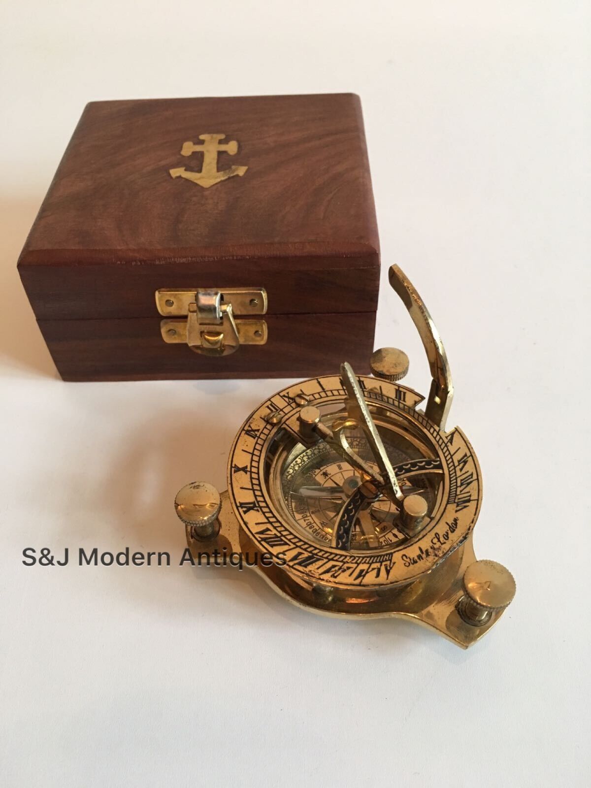 Sundial Compass Vintage Brass Nautical 4
