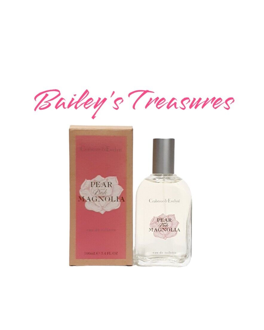 Crabtree & Evelyn Pear and Pink Magnolia 2.4 oz Eau de Toilette Box Shows Wear