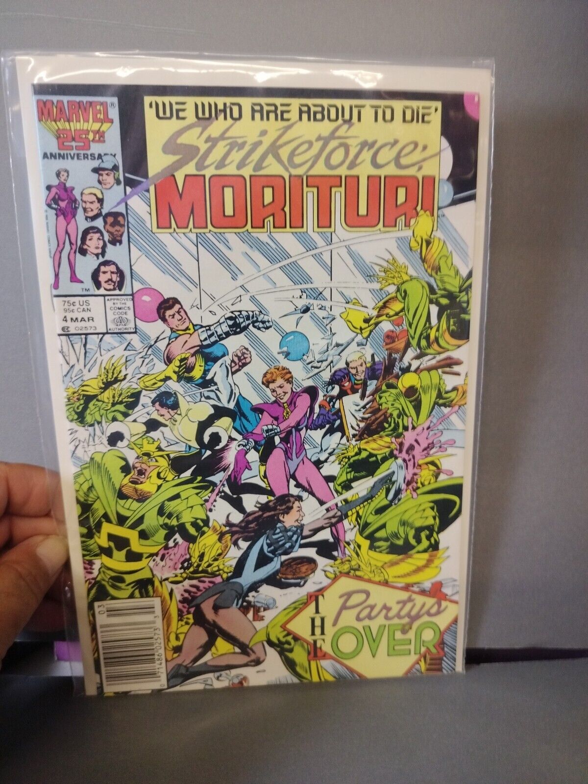 Strikeforce: Morituri #4 Mar. 1987 Marvel Comics Bagged And Boarded