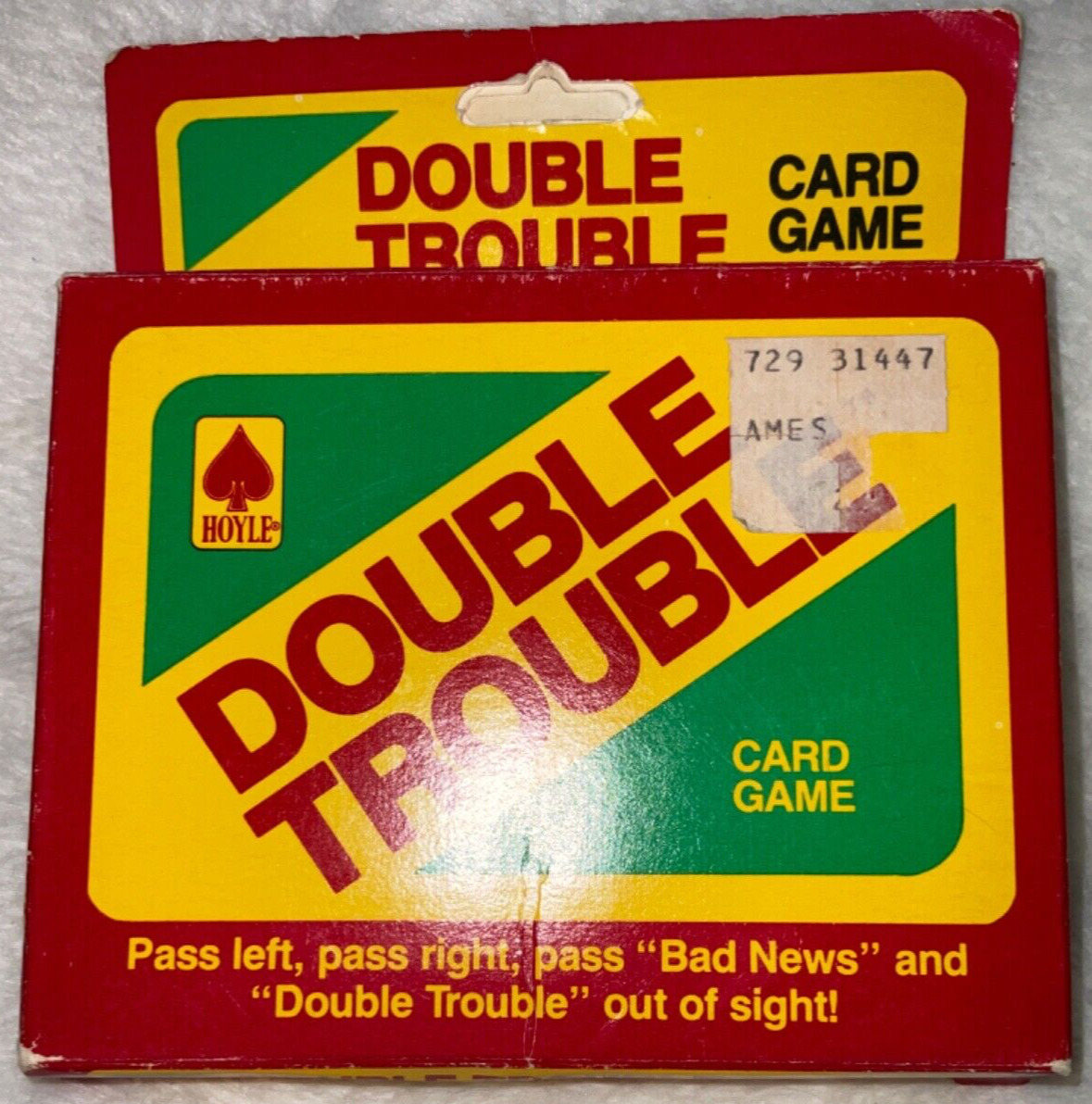 Vintage Hoyle Double Trouble Card Game 1983 Family New Sealed G30