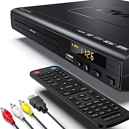 HD DVD Player CD Players for Home DVD Players for TV HDMI and RCA Cable Inclu...