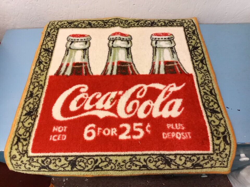 Vintage Coca-Cola Rug 25×25